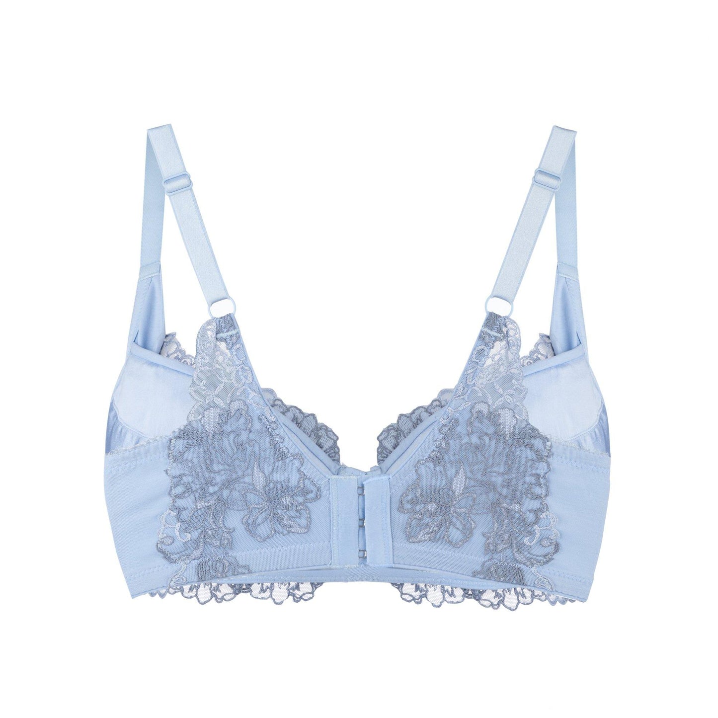 Ashley Embroidery Silk & Organic Cotton Supportive Plunge Bra