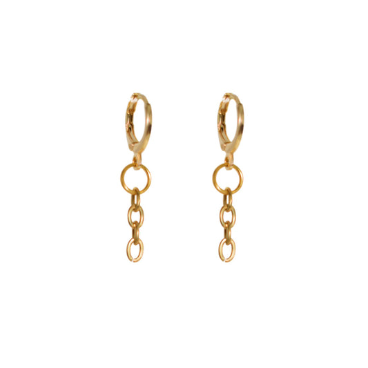 Minimalist Chain Drop Earrings | by Ifemi Jewels
