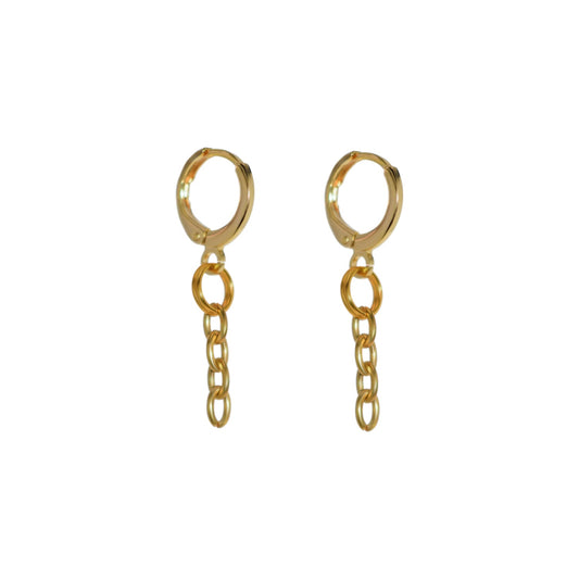 Minimalist Chain Drop Earrings | by Ifemi Jewels